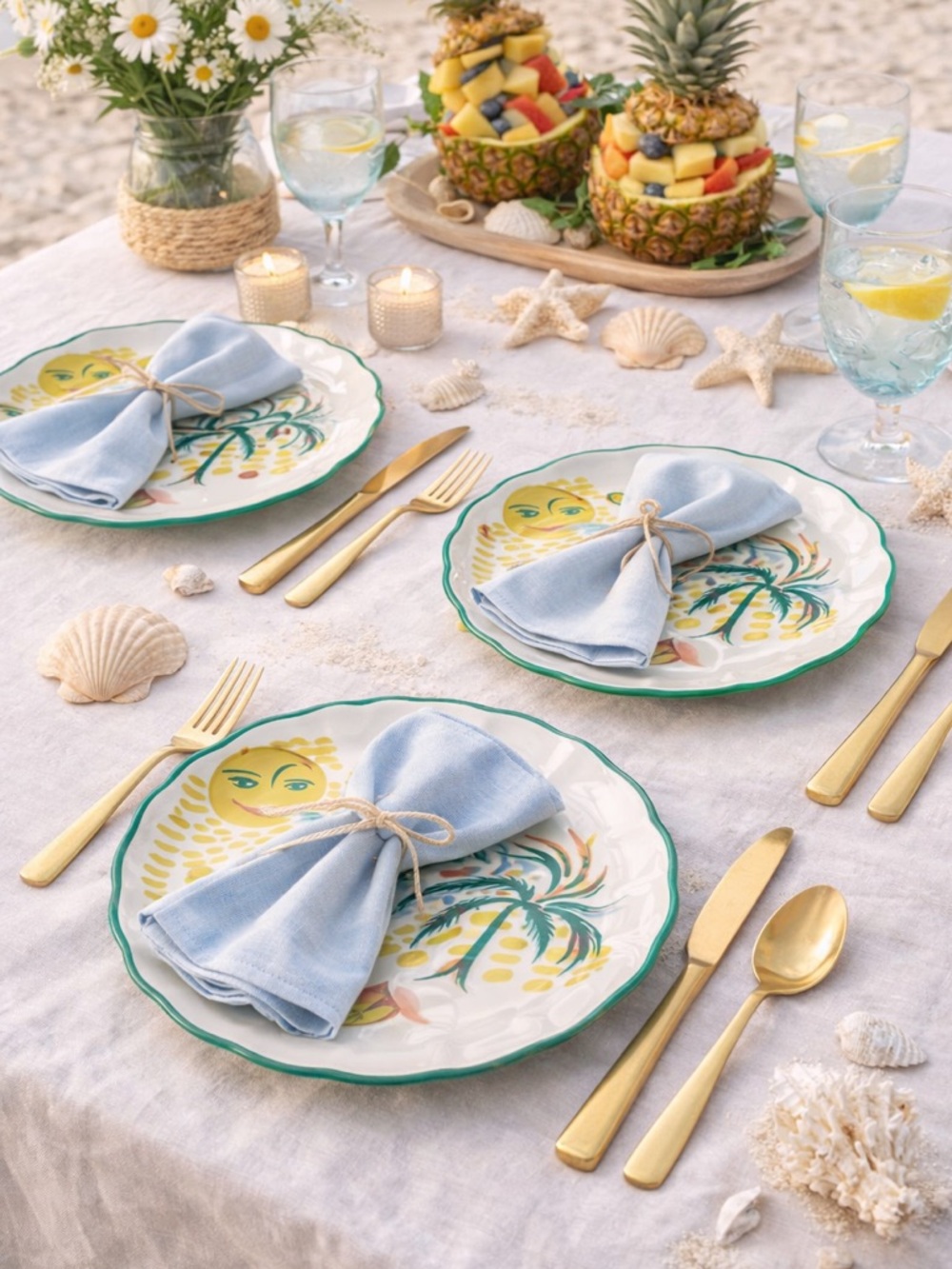 Roller Rabbit x Target 4 pc 9” Melamine Salad Plates